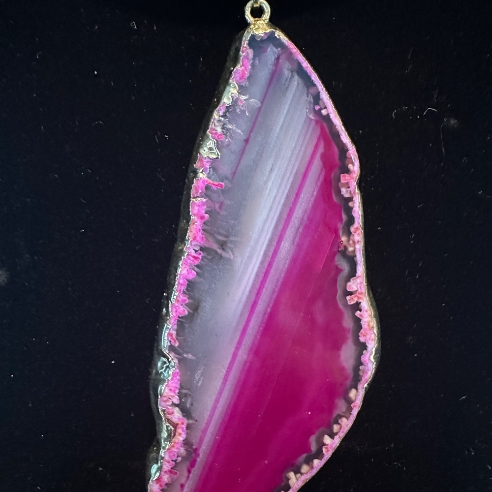 Elegant Pink and Gold Pendant